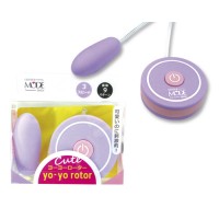 日本MODE★yo-yorotor可爱粉饼造型跳蛋 (粉紫色)