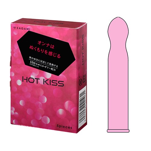 日本相模 Hot Kiss 500 热吻安全套 5片装