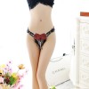 Sexy pearl openwork embroidery hollow tassel panties ladies transparent temptation low waist sexy thin thong