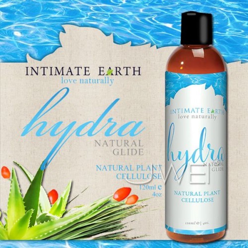 美國Intimate-Earth．Hydra 雪融水基潤滑液-天然植物纖維素 (60ml)